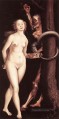 Eve The Serpent And Death Renaissance nude painter Hans Baldung
